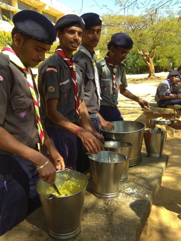 Service in State level Maping and star gazing camp 