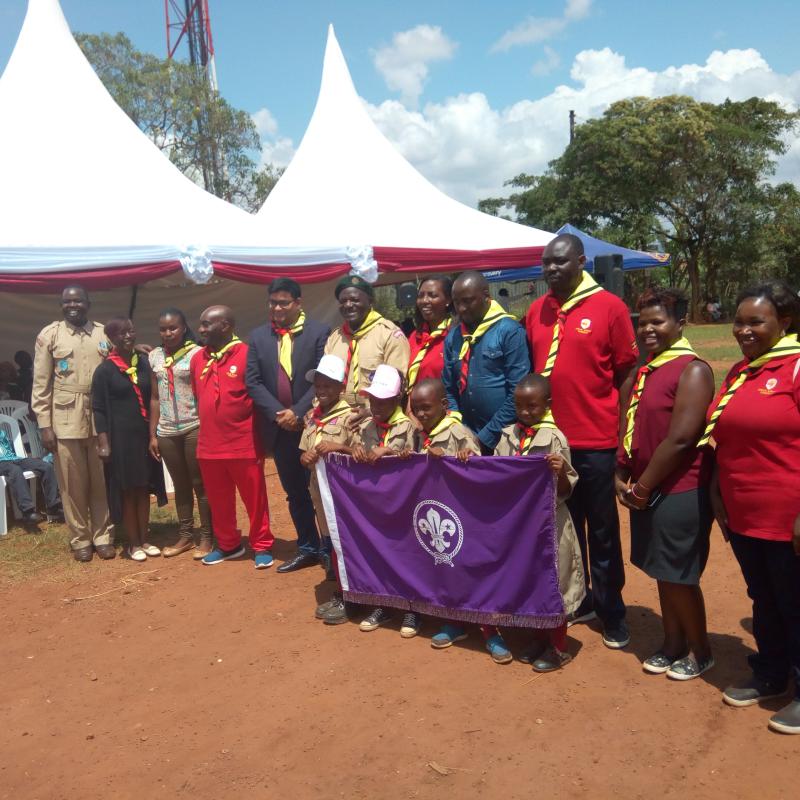 commissioning of scouting in Dream Africa schools in Uganda 
