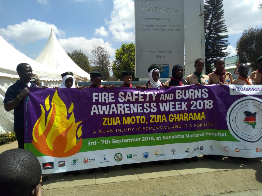 Kenya Scout Association sensitizes the nation on fire-burn and safety measures. The 'Zuia Moto- Zuia Gharama ' initiative