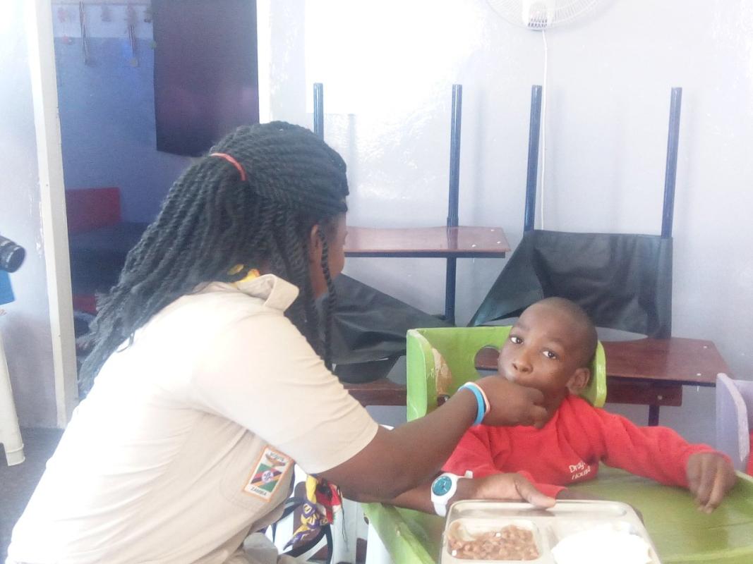 Scouts Donate to School for Children with Disabilities and Special Needs - Ngombe Little Assisi School