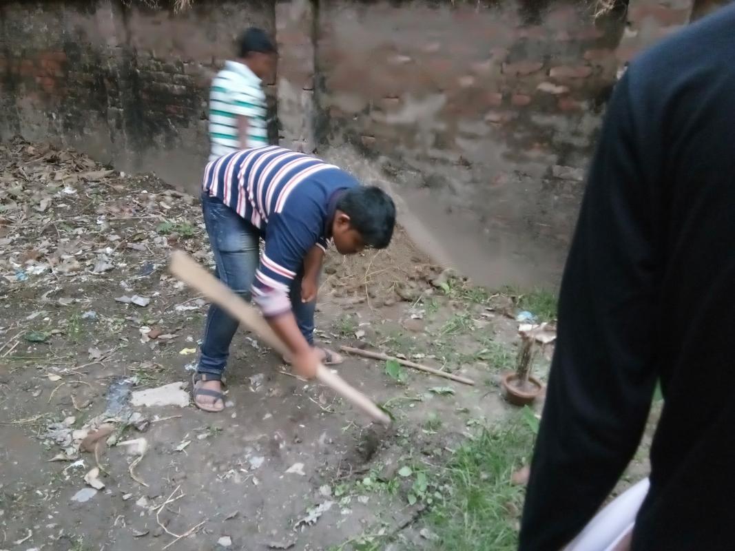 TREE PLANTATION WITH CUB PACK IN SCHOOL