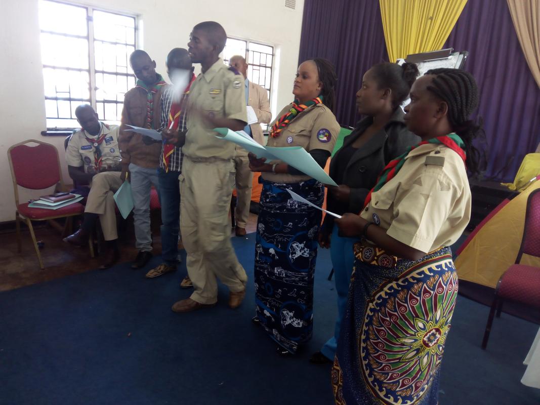 Zambia Scout Association inducts and train District Scout Commissioners in MoP