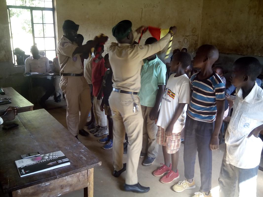 welcoming junior scouts to scouting through investiture ceremony