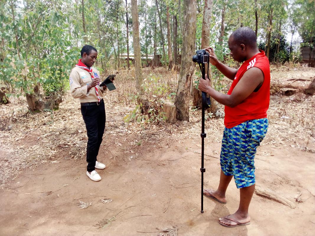taiking about scouting in society especially villave by my friend cameraman