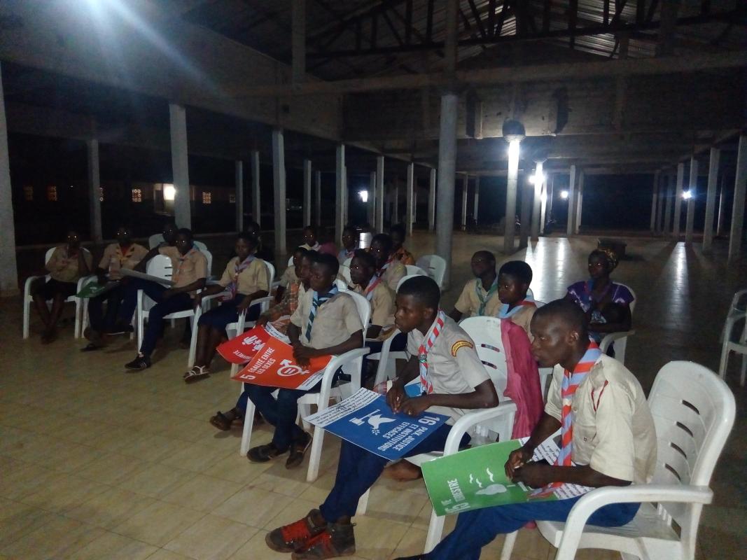 Sensibilisation des scouts apostoliques du Bénin sur les ODD 