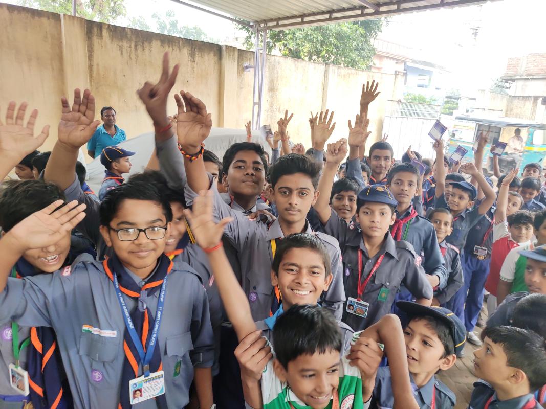 स्काउट गाइड ने दिपावली पर फटका नहीं फोड़ने का लिया संकल्प