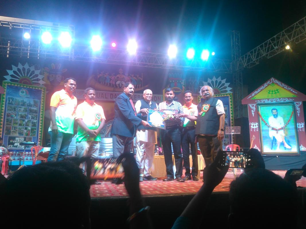 service award by "SAHIBHAI" Social organization