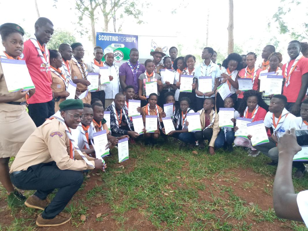 inauguration of rongo university novice to rovers after studying MOP trained by kisii university rovers 