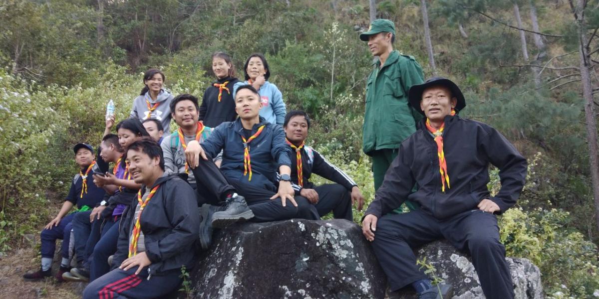 Combating with the forest fire
