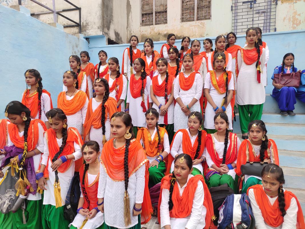 26 जनवरी गणतंत्र दिवस के मौके पर स्काउट गाइड की प्रस्तुति