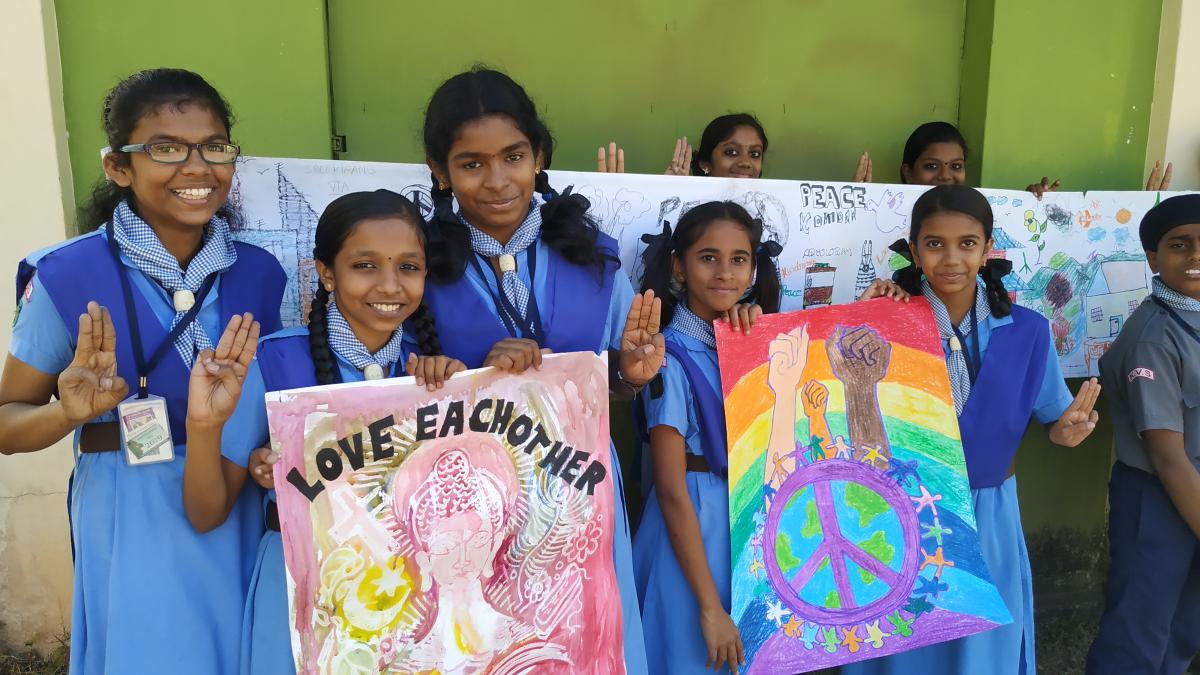 Poster campaign for World Peace