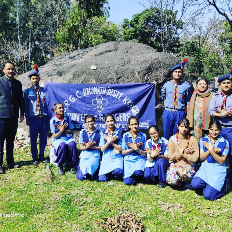 thinking day  and founder's day celebration in govt.college.baijnath,kangra, Himachal Pradesh clea