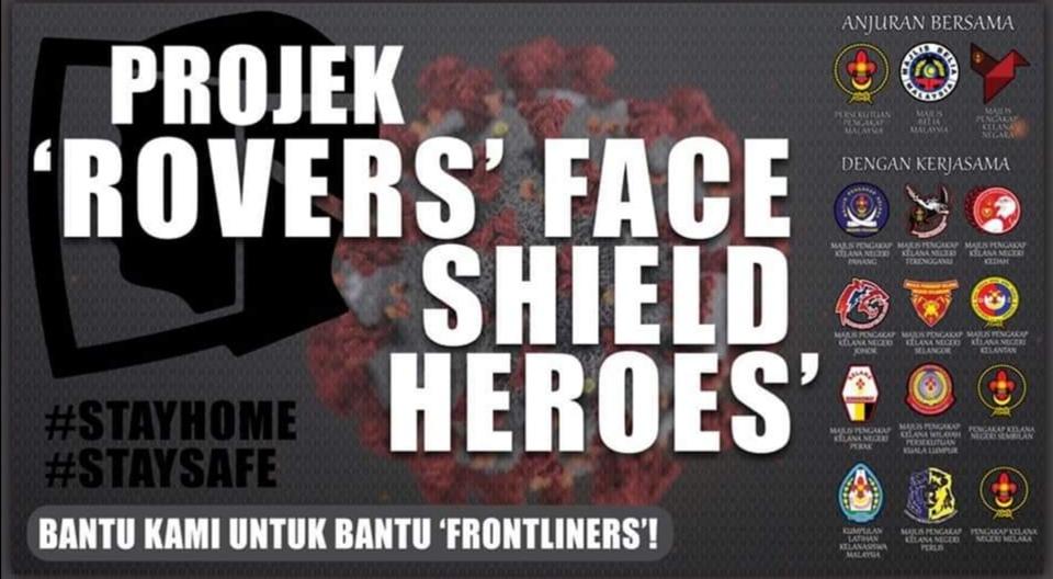 PROJEK 'ROVERS' FACE SHIELD HEROES'