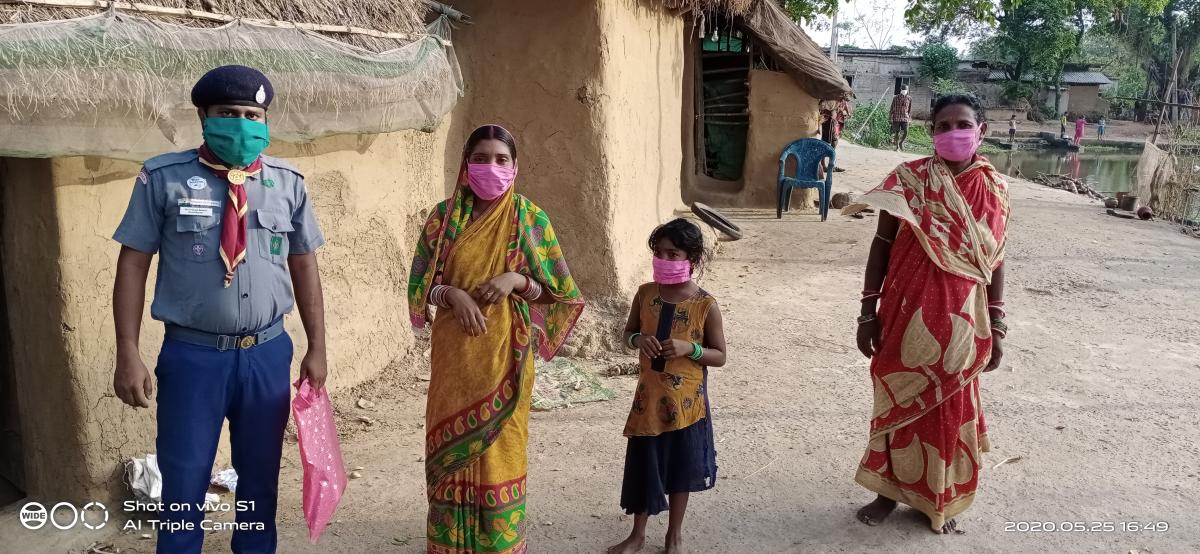 Distribution of masks