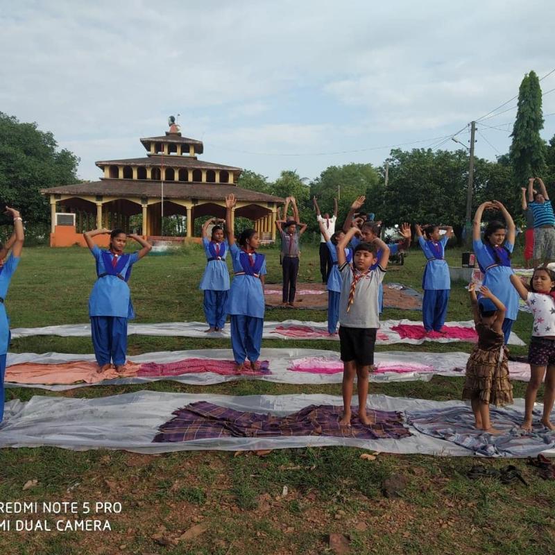 भारत स्काउट और गाइड भागलपुर के सदस्यों ने क्या योग