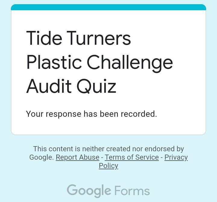 My Plastic Audit Quiz