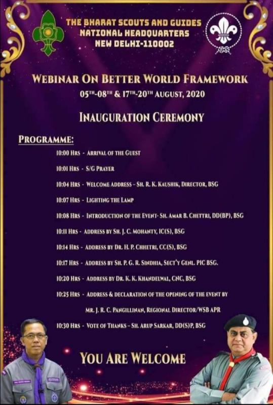 ATTENDING  webinar on better world framework 