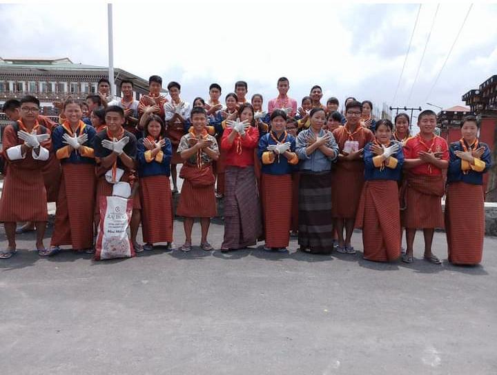 Cleaning camping held by Gelephu thromde(khss)