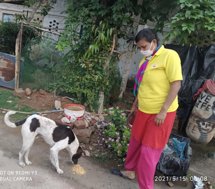 Distribution of mask n sanitizer 