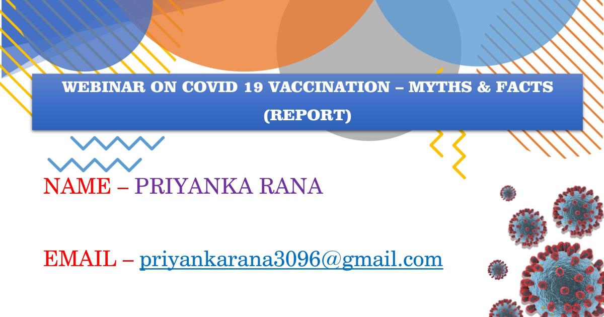 webinar on covid-19 vaccination myths and facts.