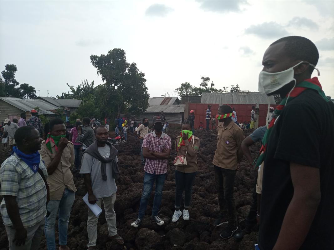 ERUPTION DU VOLCAN NYIRAGONGO, LES SCOUTS DE GOMA AU SECOURS DES ENFANTS EGARES 