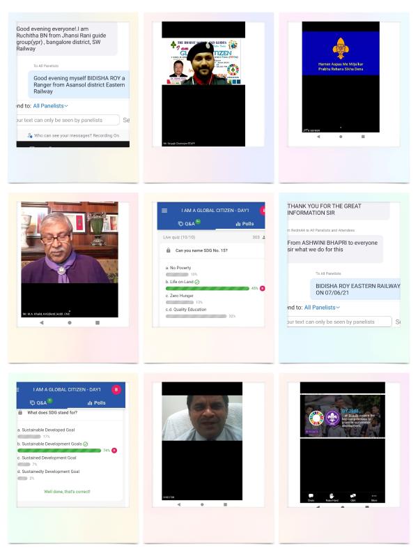 SDG - " I AM A GLOBAL CITIZEN " ZOOM WEBINAR 1ST DAY 07/06/2021