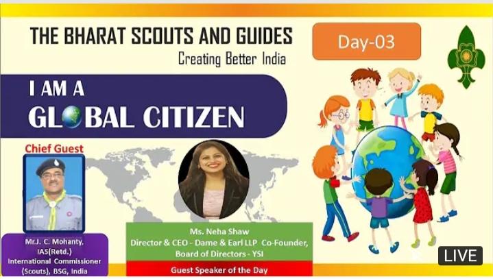Webinar on 'I AM A GLOBAL CITIZEN'.