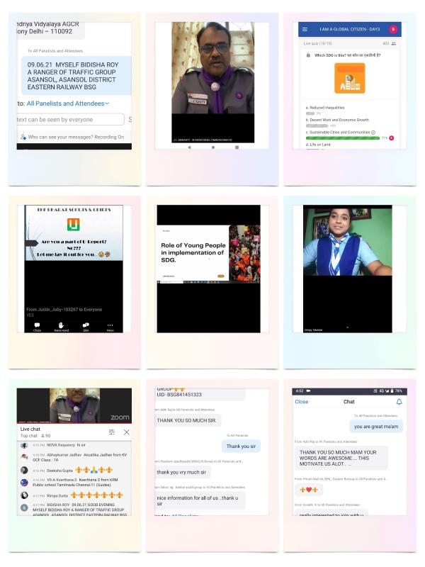 SDG - " I AM A GLOBAL CITIZEN " ZOOM WEBINAR 3RD DAY 09/06/2021