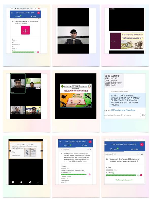 SDG - " I AM A GLOBAL CITIZEN " ZOOM WEBINAR 6TH DAY 12/06/2021