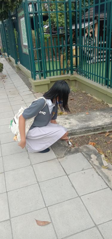 จิตอาสาเก็บขยะหน้าวิลัย