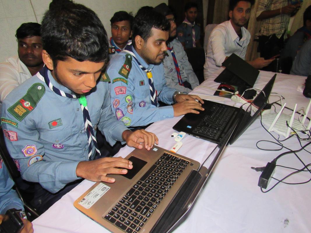 60th JOTA & 21st JOTI 2017 (Bangladesh Scouts, Munshiganj District Rover)