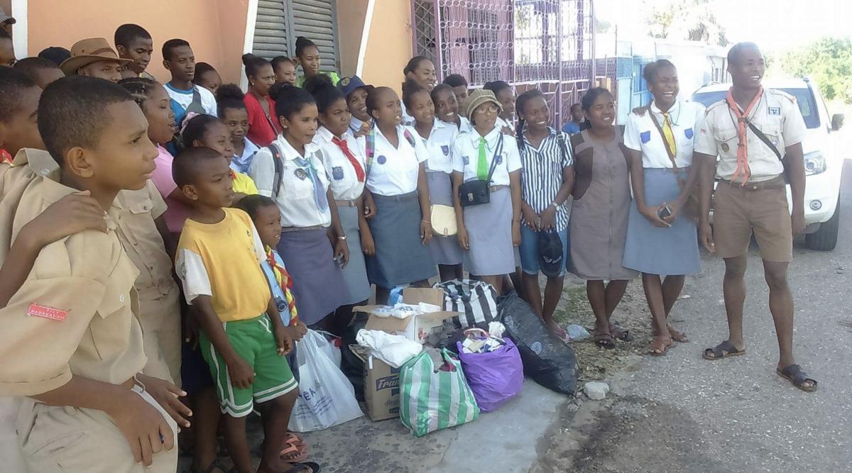 Les Scouts de la ville de Majunga se mobilisent pour venir en aides aux sinistrés