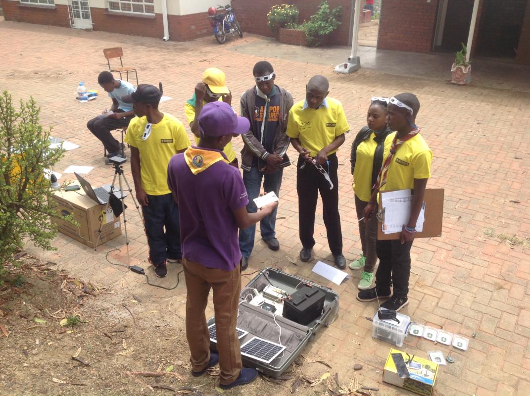 Scouts go Solar training in Zimbabwe 