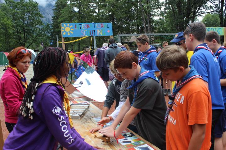 National Day of Switzerland and Scout scarf Day  in International scout centre of Kandersteg