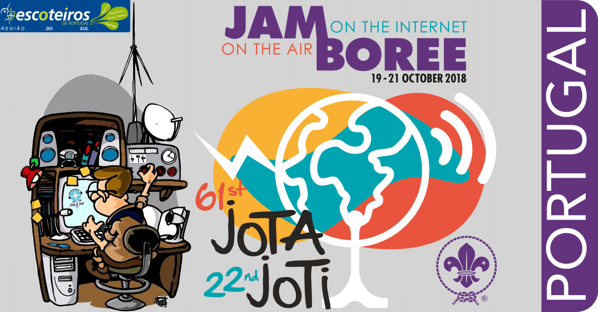JOTA - JOTI 2018: de 19 a 21 de Outubro. Bons Contactos!