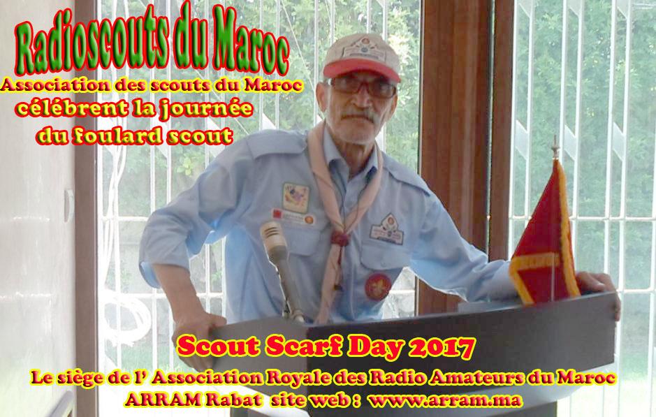 Radioscoutisme au Maroc au Scout Scarf Day 2017