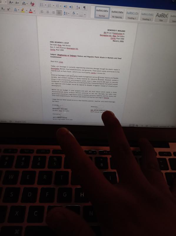 TAKE IT TO YOUR LOCAL GOVERNMENT: Magbayong sa Talipapa: Reduce and Regulate Plastic Waste in Markets and Food Establishment