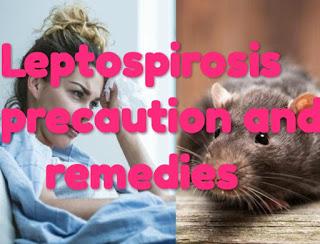 . Leptospirosis precaution 