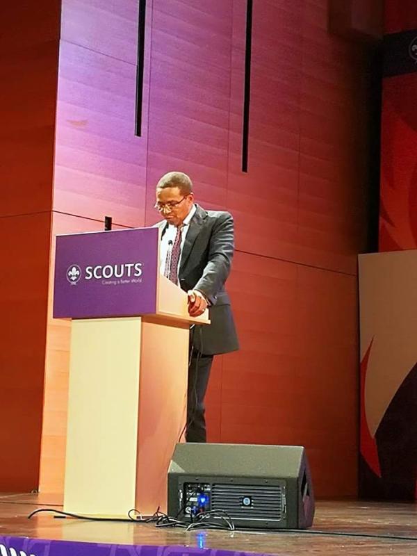Speech from Former President of Tanzania during 41st World Scout Conference at the Baku Congress Centre. 