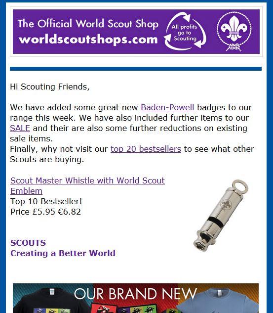 World Scout Shops Latest Newsletter