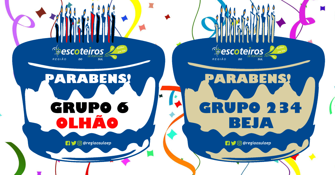 Aniversários Janeiro 2018 - Grupo 6 e Grupo 234