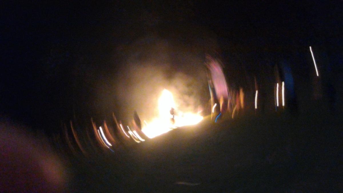 The bonfire of Al Mutawally Boarding School's Camp