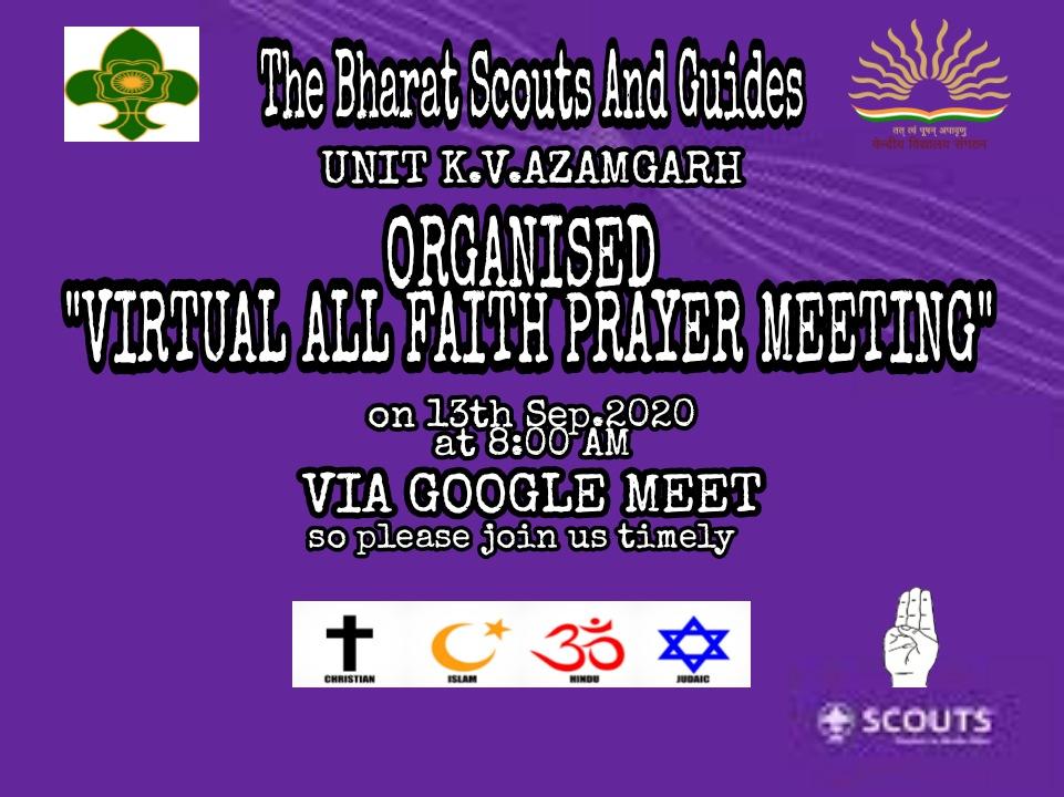 VIRTUAL ALL FAITH PRAYER MEETING