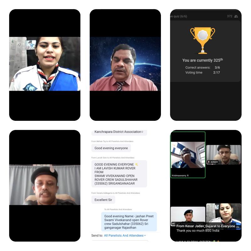 Webinar on SDG's Day 7th