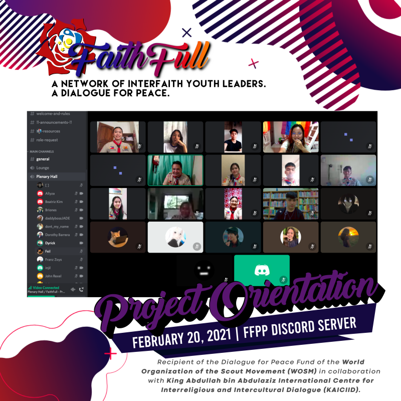 Scouts in the Philippines begins training for Interfaith Dialogue and Community Project Implementation