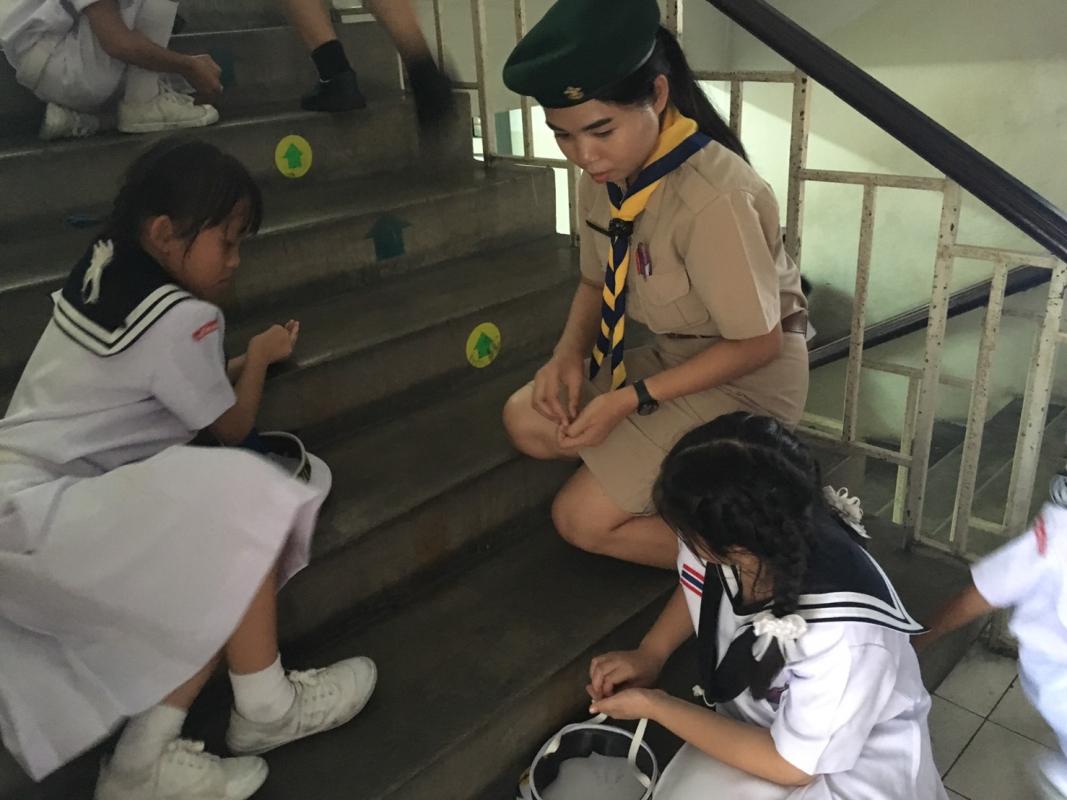 จิตอาสาลูกเสือ-เนตรนารีสมุทรรร.จันทศิริ