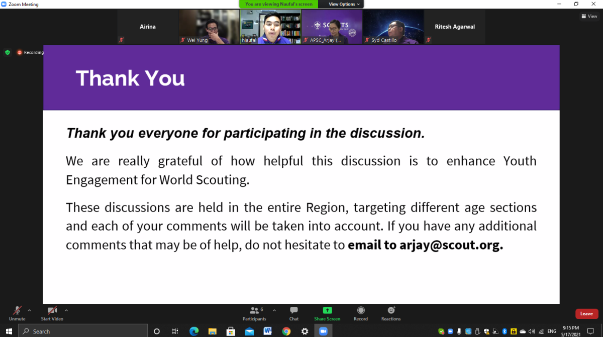 Youth Involvement Evaluation on Focus Group