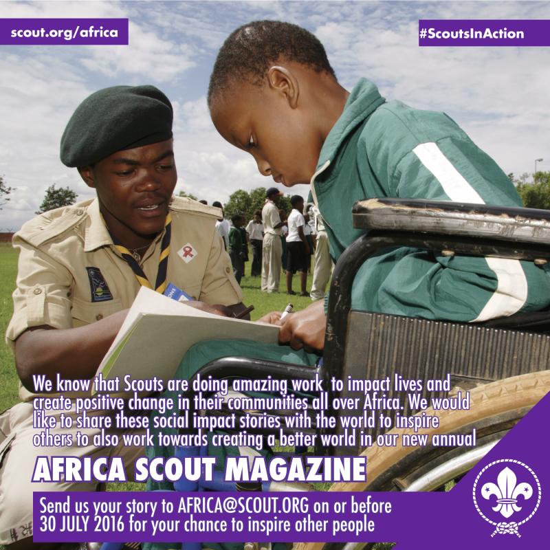 Call for Social Impact Stories for Publication in the Africa Scout Magazine