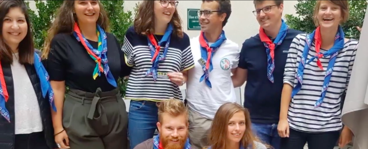 The Scouts and Guides of France, a National Scout  Association that continuously develops its international relations