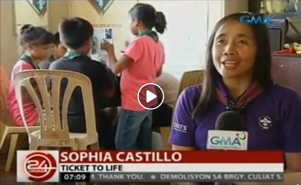 The Ticket to Life Scouts in national television
